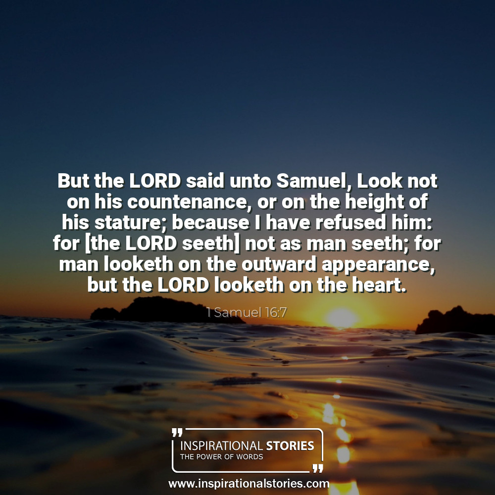 1 Samuel 167 But The Lord Said Unto Samuel Look Not On His Cou